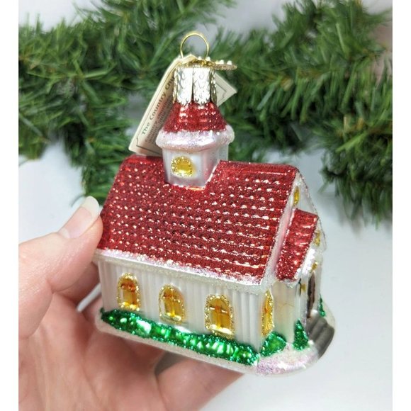The Country Church Retired Old World Christmas Ornament - Picture 3 of 5